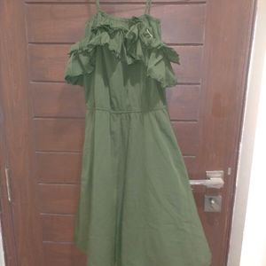 Dark Green Dress