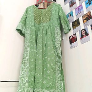 💚MOSS GREEN GRACE KURTI💚