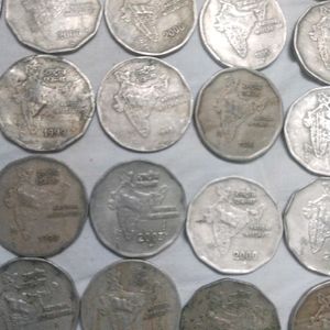 Rare Old 2rupee Coin 100 Pcs