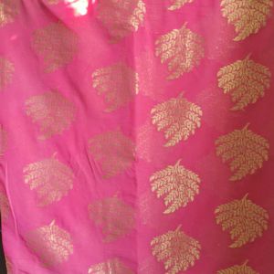 Pink Colour Georgette Saree