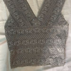 Grey Lace Unique top💕💕