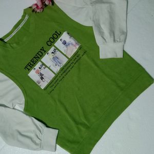 Korean Lime Green T- Shirt