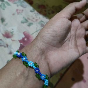 Blue Flower Bracelet