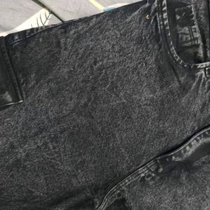 Black Shade Straight Jeans (6 Pocket)