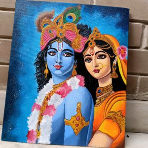 Radha Krishna Canvas Painting/ Artwork