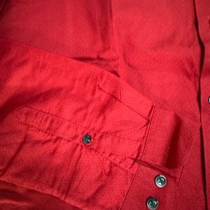 Louis Phillips, Red Colour Party Wear Shirt