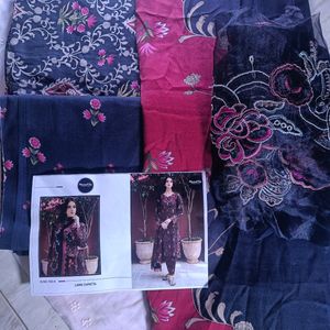 Pakistani Unstitched Cotton Suits