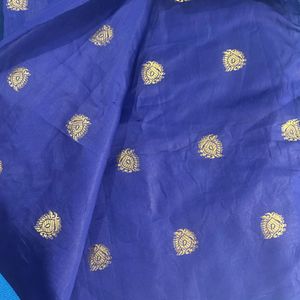 Blue Saree With Blouse