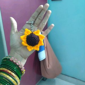 Sunflower Key Chain