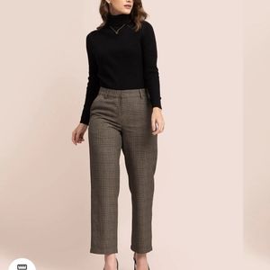 Two Piece Cotton Straight Trousers