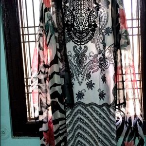Pakistani Heavy Embroidered Dress In Cotton