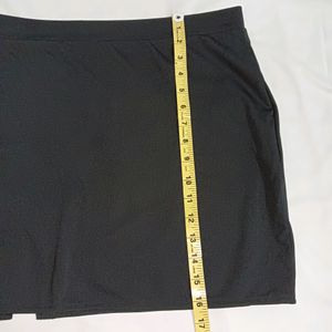 Mini Pencil Skirt With Cutout At One Side