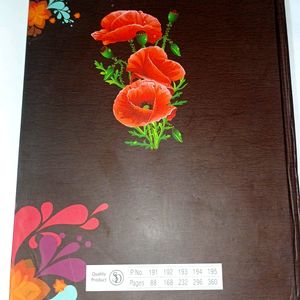 Hard Cover floral Notebook Har