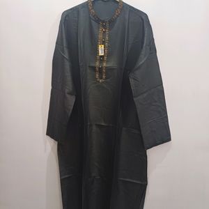 Kurta Chudidar Set (Black)