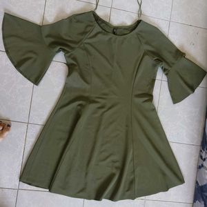 ONLY : Women A - Line Green Dress 😍