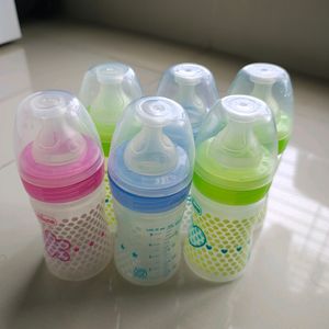 Pack Of 6 Chicco Feeding Bottles