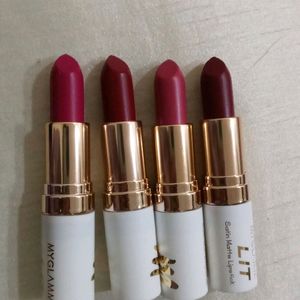 4pc matte Lipsticks MYGLAMM new