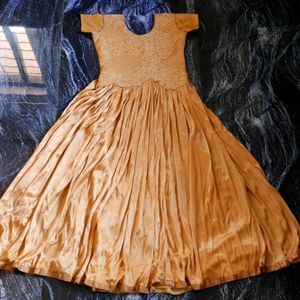 Beautiful Tan Colour Wedding Gown