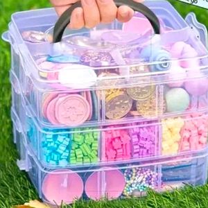 3 Layer 18 Grids Storage Plastic Box