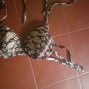 Bikini Black Padded Bra. Size 36