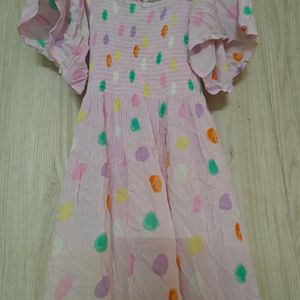 Beautiful Baby Pink Polka Dress