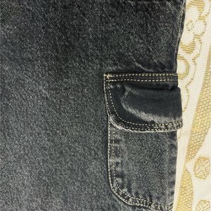 Charcoal Cargo Denim