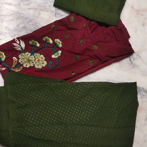 Stitched Full Suit With Dupatta