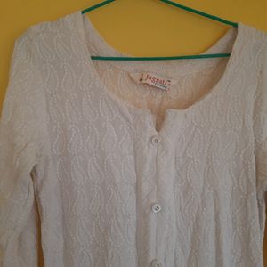 Pure White Chikankari Kurta