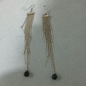 Black Pull Earrings