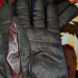 Leather Full Finger Gloves For Men