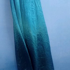 Sea Green Glass Work Party Gown