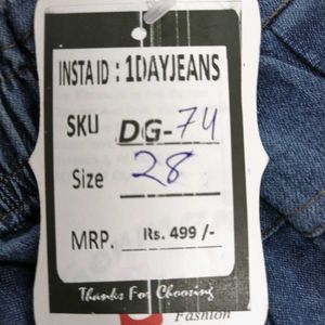 DG-74 Size-28 Straight Jeans