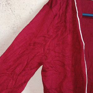 Ladies Winter Fashion Shrug Sweater Maroon