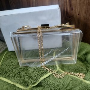 Transperent Acrylic Hand Clutch