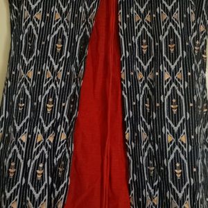 Blue Red Beautiful Long kurti In Small Size