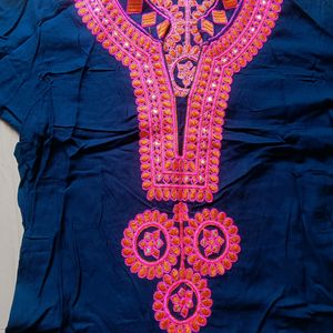 Kurti With Embroidery