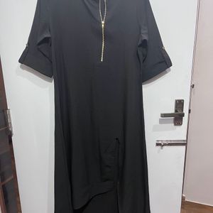 Black Kurtha With Gorgeous Slit