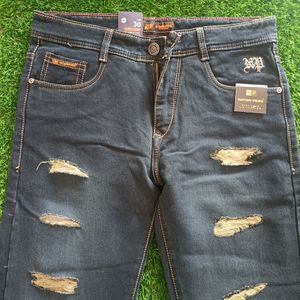 Men's Blue Denim Jeans For Fomal Wear