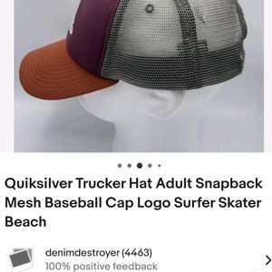 Quicksilver Cool Cap With Net