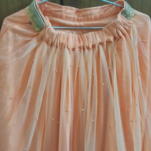 Peach Lehenga Choli ,