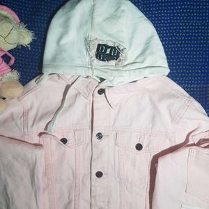 Womens Denim Hoodie