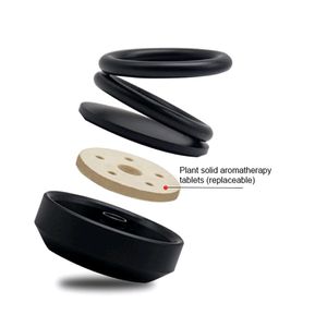 Solar Power Car Aroma Diffuser 360°Double Ring