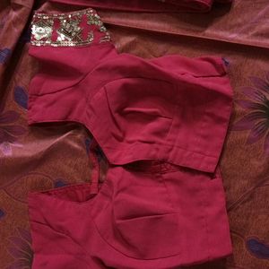 Havy Work Saree With Stitched Blouse