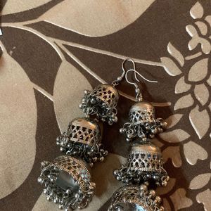 Like New Oxidised Earrings Combo