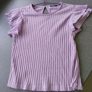 Pinterest RUFFLE TOP/ Lavender