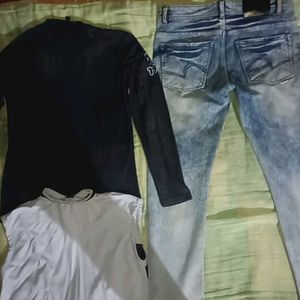 Jeans,Coat,Inner Wear Tshirt. At Low Price