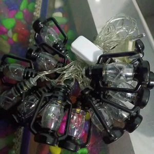 Black Lantern Fairy String Light For Home Decorati