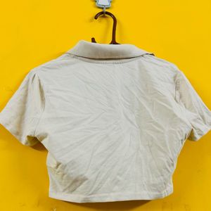 Cotton Jersey Crop Top