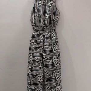 Zebra Print Jump Suit