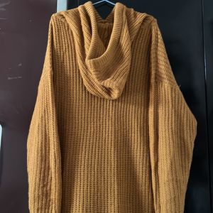 Long Woollen Hoody Dress